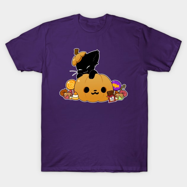 Pumpkitty T-Shirt by 8bitWitch